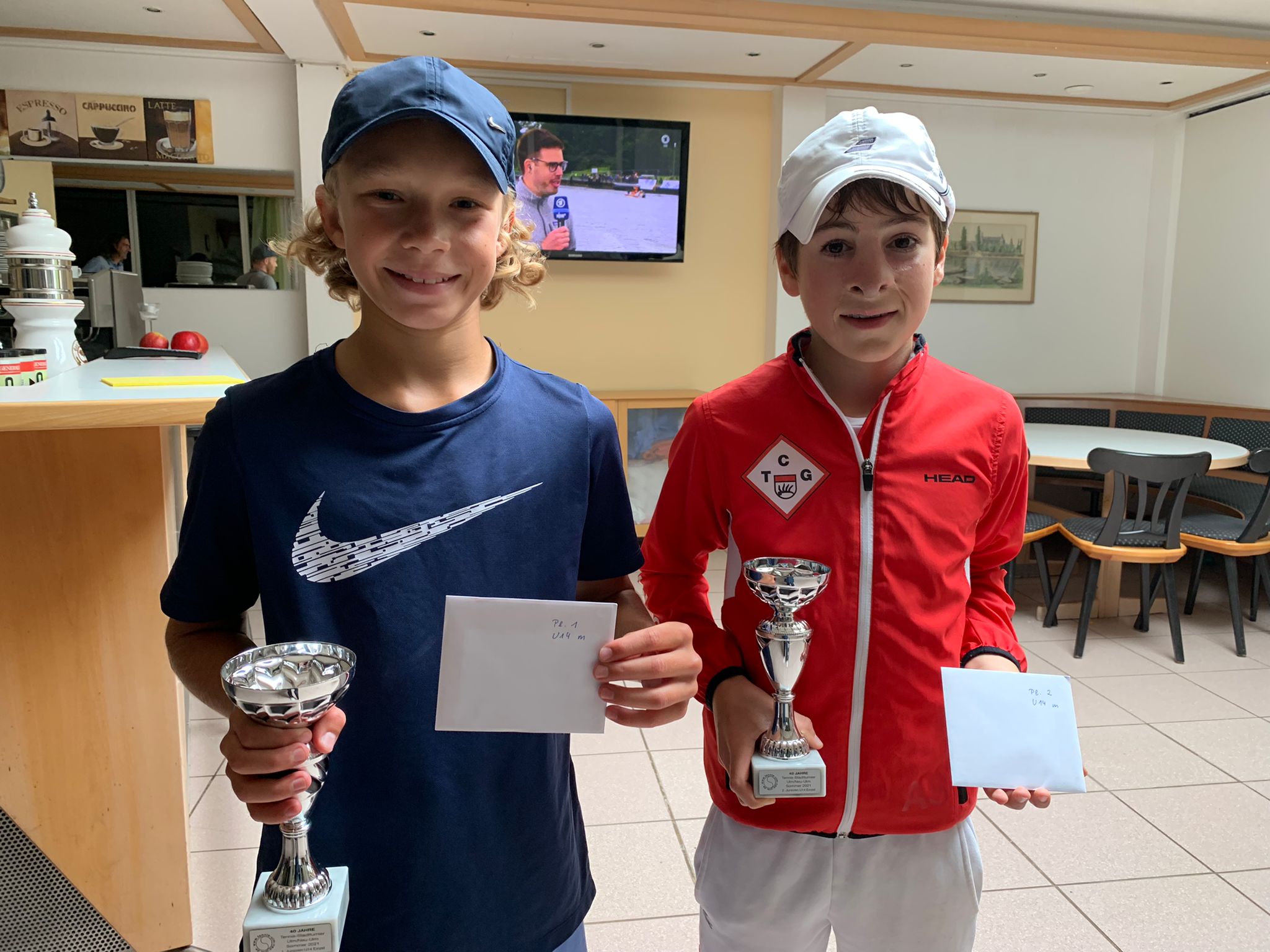 Matteo und Alec belegen den 1. und 2. Platz bei den Ulmer Stadtmeisterschaften U14